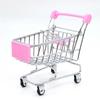 1:48 Mini Supermarkt Einkaufswagen Wagen Desktop Modell Kinderspielzeug Heimdekoration Miniatur Niedlich Vintage Heimdeko
