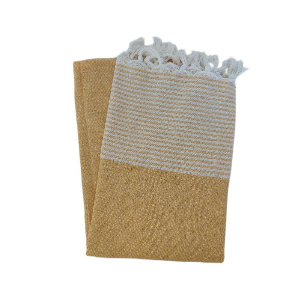 Peshtemal, 100% Cotton, Checkered Pattern Navy Blue, Beach Towel, Bath Towel