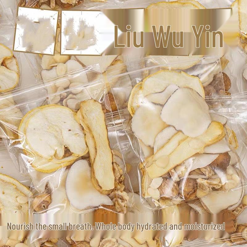 

Six-Herb Autumn & Winter Health Tea: Moisturizing & Calming Blend with Glehnia Root, Solomon s Seal, & Dried Pear.