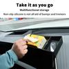 for 2025 2026 BMW X3 G45 Car armrest box storage box Accessories Storage box behind the screen Flannel ABS