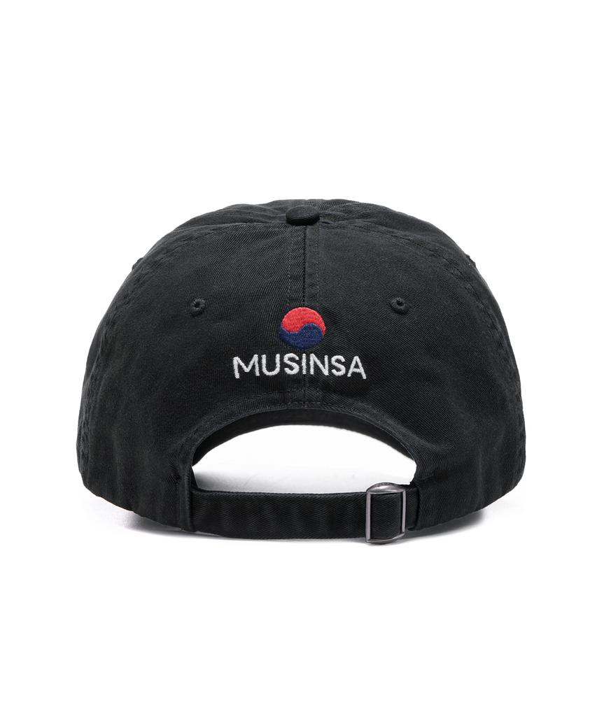 Gorra de Béisbol Chino de Algodón POLO RALPH LAUREN Edición Musinsa - Negro