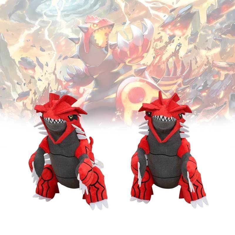 Cuddly Red Groudon Cartoon Childrens Birthday Gift Throw Doll Pillow