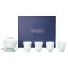 Thousand Li Rivers & Mountains Celadon Porcelain Gaiwan Tea Set for Gongfu Brewing