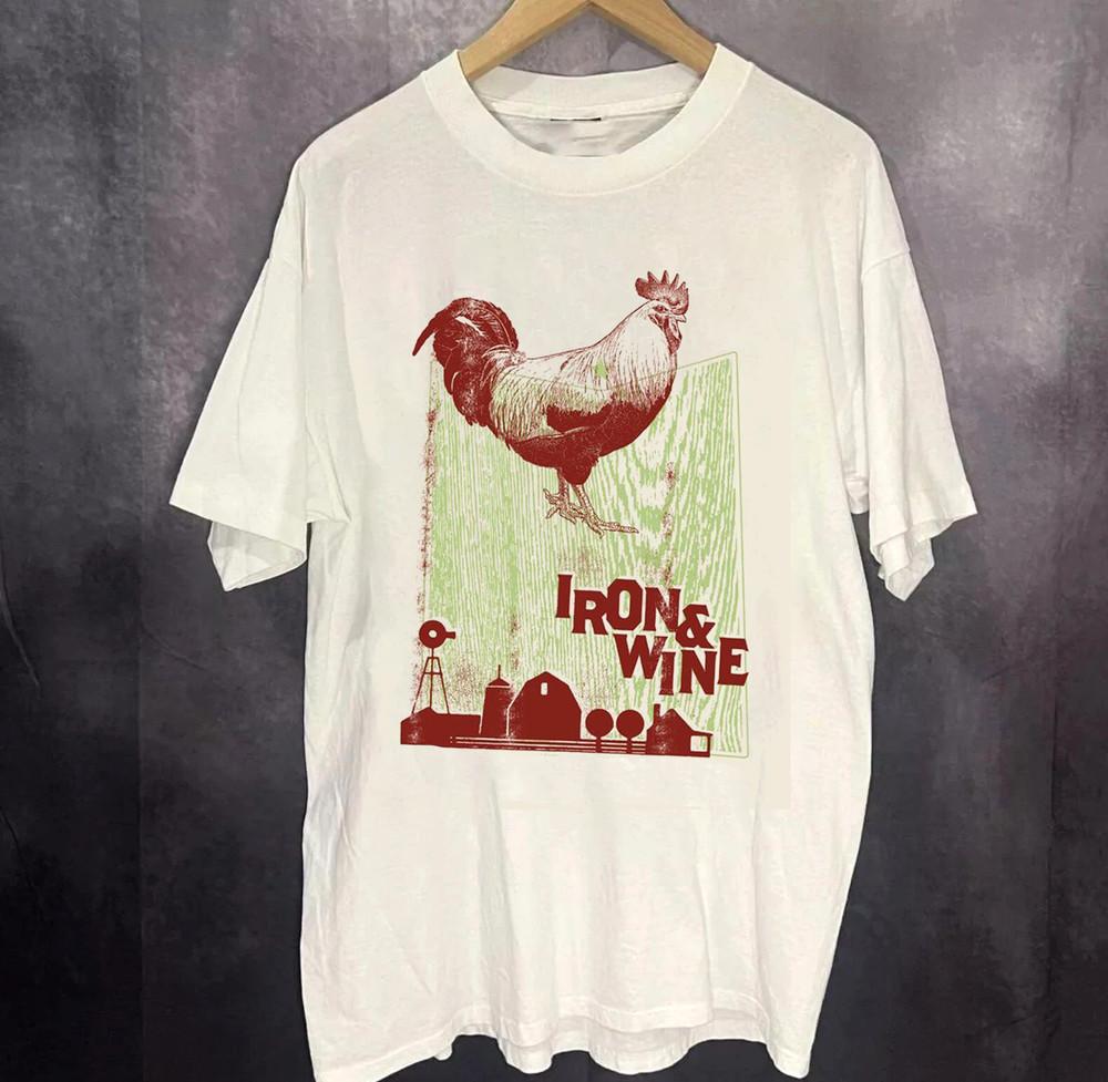 

New Rare Iron amp Wine Band Rock Music White Colour S to 5XL Shirt Unisex T-Shirt S