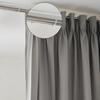 4 Pcs Single Curtain Rod Support, Curtain Rod Bracket Metal Curtain Rod Support Hanger Without Screws for Curtain Rod