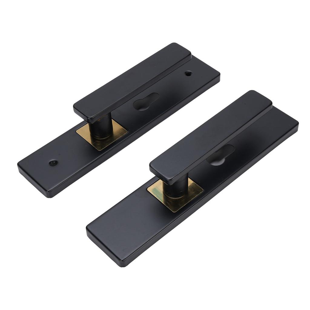 Keyed Entry Door Lever Set Interior Exterior Indoor Bathroom Bedroom Lock Silent Aluminum Alloy