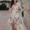 Women's Fashion Summer Spring V-Neck 1/2 Sleeves Casual Dresses