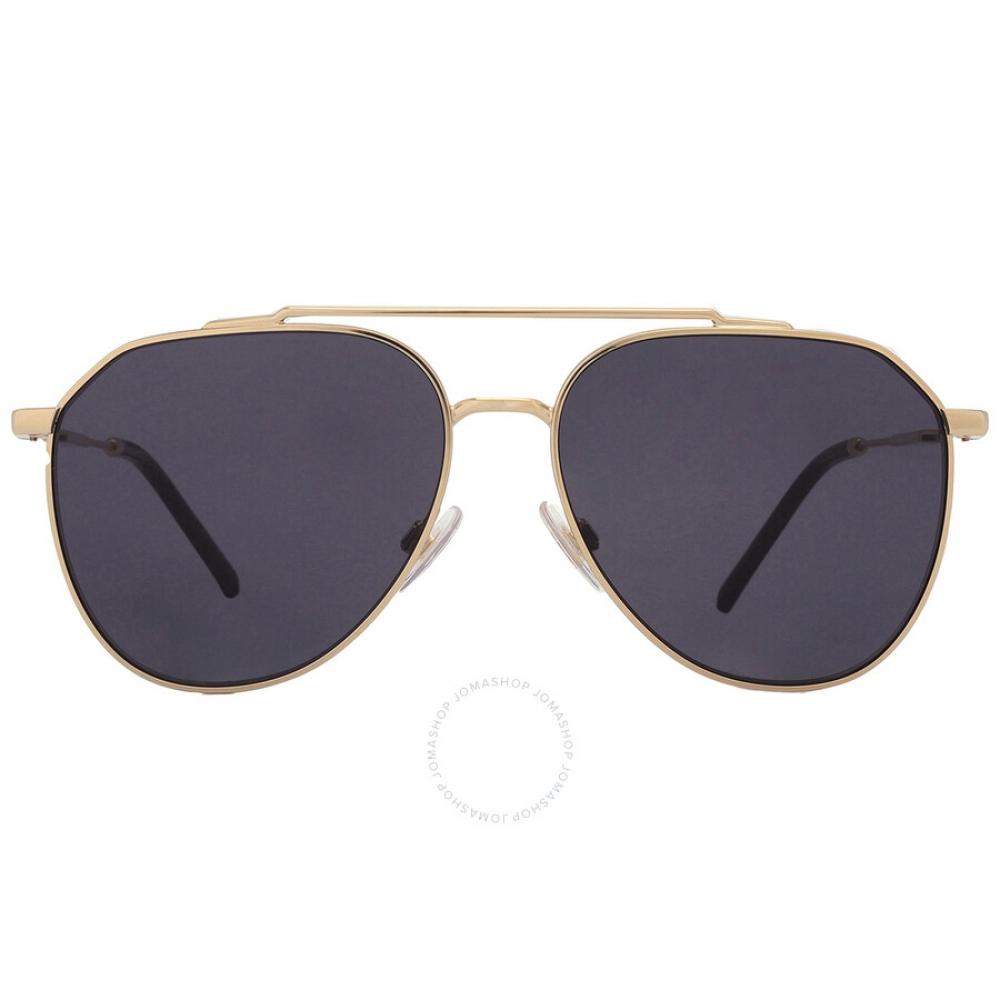 

Dolce Gabbana Dark Grey Pilot Men s Sunglasses DG2296 02 87 58