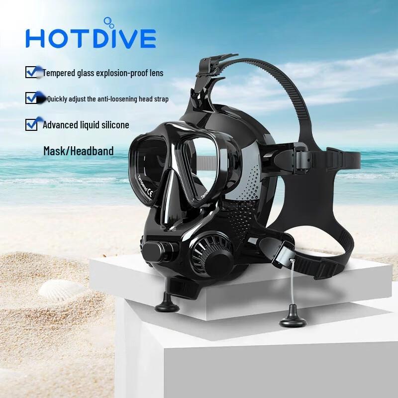 Полнолицевая маска для дайвинга HOTDIVE с регулятором