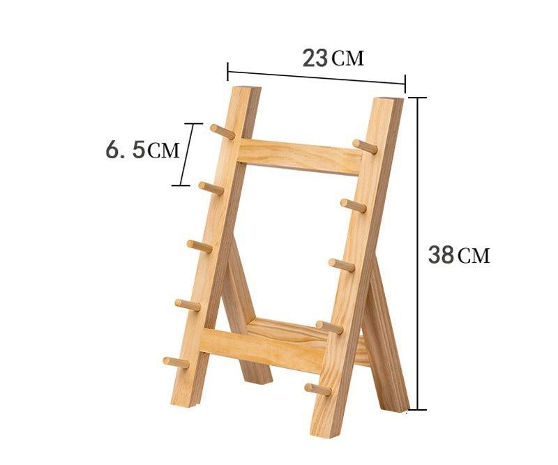 Japanese Sushi Sashimi Yusheng Display Knife Holder Commercial Kitchen Solid Wood 4/5/6 Multi-layer Knife Storage Rack