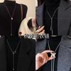 Niche Cold Design Round Bead Sweater Necklace Women's New Autumn and Winter High-end Geometric Necklace Sweater Chain Accessories