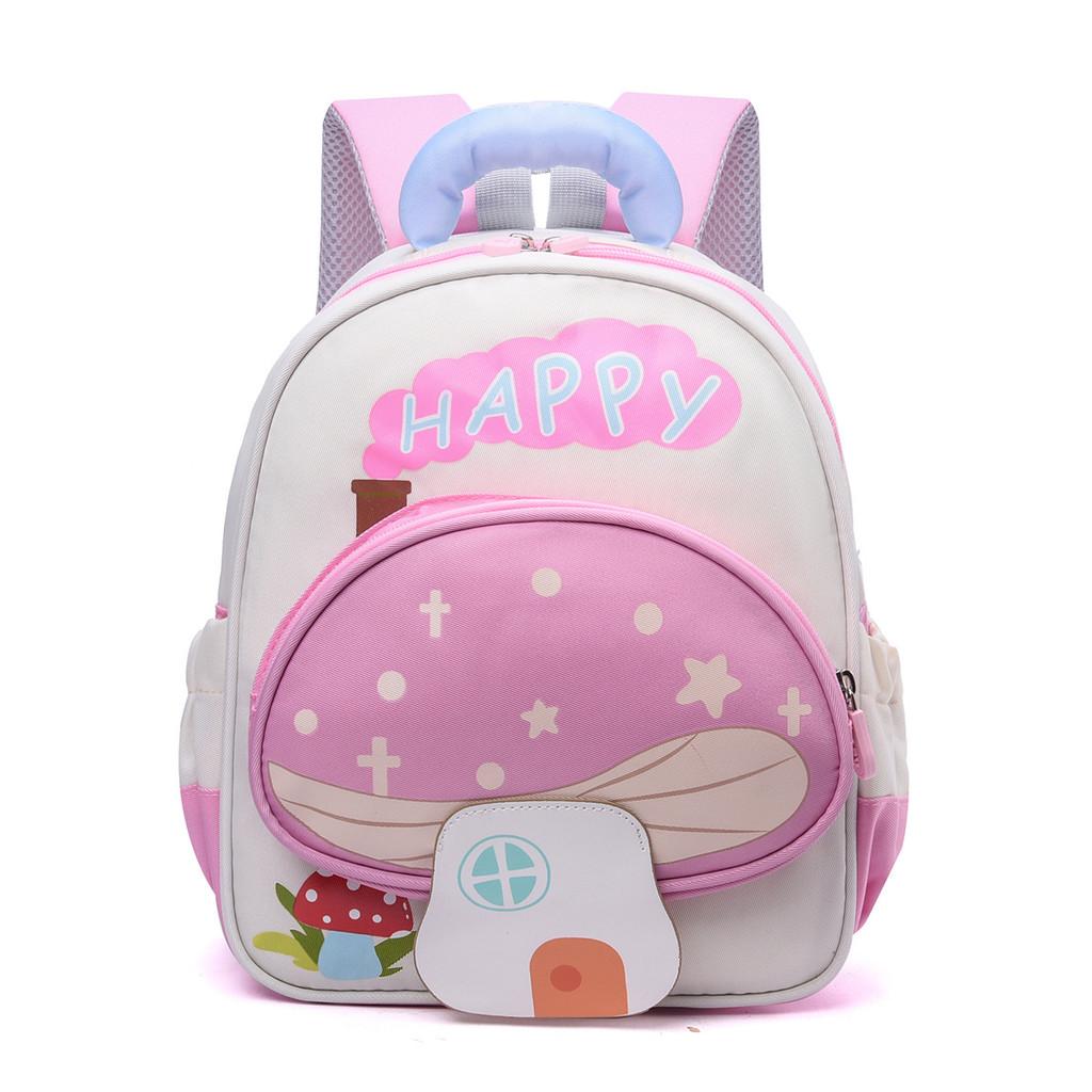 Light And Spacious Toddler Backpack With Cartoon Print For School And Outings