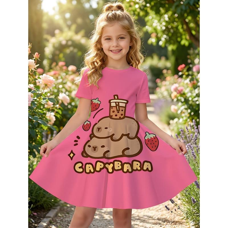 Vestito per bambine Moda Capibara Vestiti per bambini Estate Vestiti per bambine Comodo
