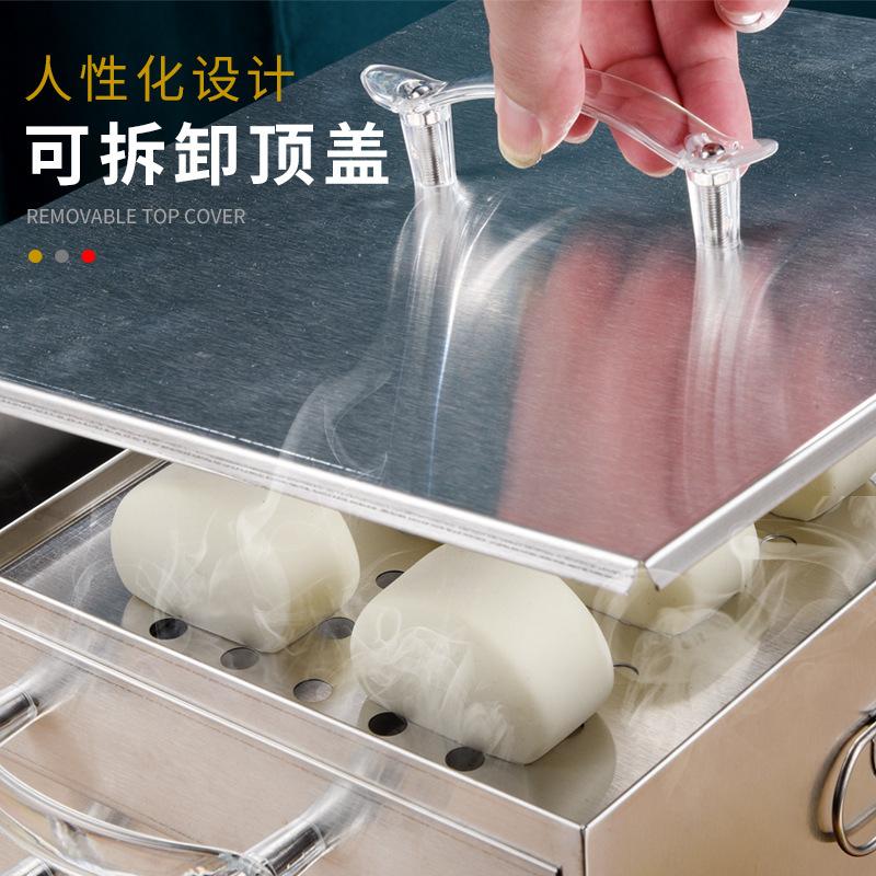 Machine Drawer Steaming Rice Noodle Vermicelli Furnace Stainless Steel Removable