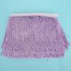 10yd 14cm Langer Fransen Latein Kleid Quasten Polyester Spitze Besatz Band Nähen Bühne DIY Vorhang Bekleidungszubehör Violett
