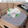Autumn and Winter Car Seat Cushion Short Plush Plaid Thickened Warm Three-piece Seat Cushion No Backrest Front Row Back
