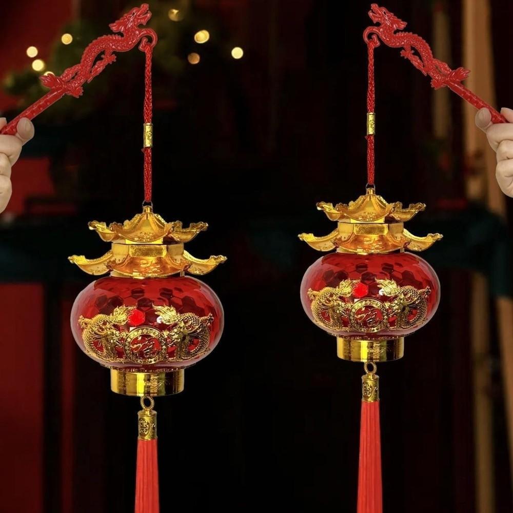 Heißprägung Prägung Frühlingsfest Laternen Leuchtend Chinesischer Stil Neujahrsanhänger Segen Handgefertigt Pagodenlaterne Heimdekoration