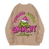 Women's Round Neck Long Sleeve Pullover Christmas Printed Top Sweatshirt