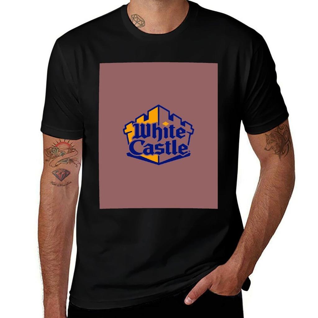 White Castle Logo Tshirt Basic Casual Wear Short Sleeve Top Tshirt
