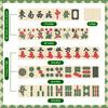Mini Chinese Mahjong Set Travel Portable Mahjong Chinese Traditional Board Game for Beginners Family Party Games Christmas Gift