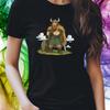 T-Shirt Women Anime Viking Motif Cotton Size XS To 3XLWill Open In New Window or Tab