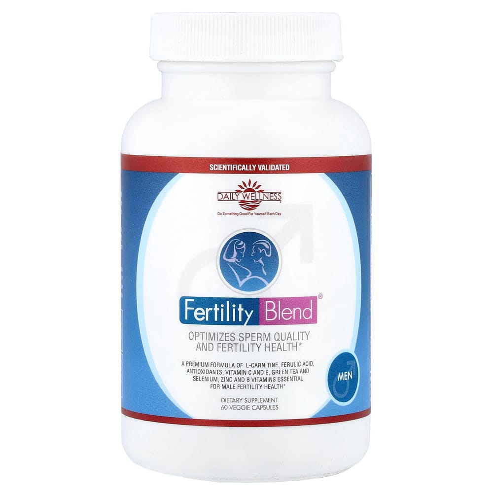Daily Wellness Company Integratore Fertilità Uomo, Capsule Vegetali, 60 Pezzi