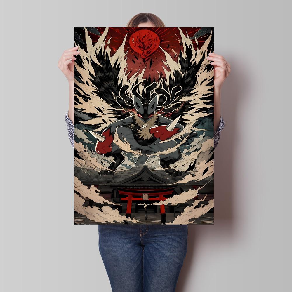 Anime Posters Pokemon Umbreon Cartoon Character Picture HD Print Canvas Painting Home Children's Room Wall Decoration Gifts