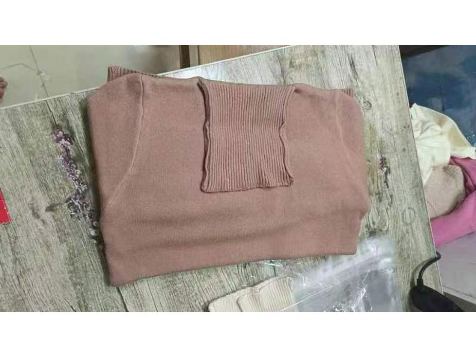 Dámský fleecem podšitý silný svetr s vysokým límcem - Hřejivý top z norkového fleecu pro podzim a zimu