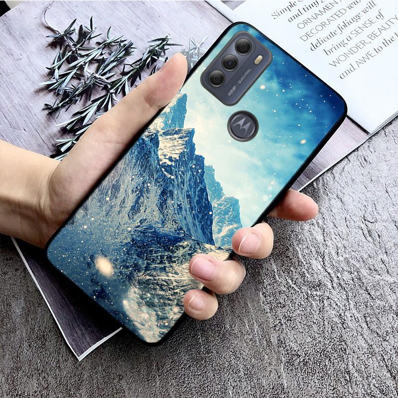 Winter schnee Frohe Weihnachten Telefon Fall für Motorola Moto G22 G60 G52 G9 G7 Plus G8 Power G100 G Stylus G30 g10 GPure