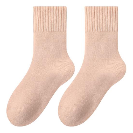 Damen Dicke Warme Socken Herbst Winter Weiche Gemütliche Fleecegefütterte Stiefelsocken Flauschige Kaltwetter Thermosocken