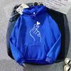 Plus Size Printed Fleece Hoodie Women Long Sleeve Casual Loose Fit Sweatshirt