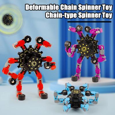 Deformationskreisel-Spielzeug, tragbarer Stressabbau, Fingerspitzen-Mechanismus-Gyro, pädagogischer Kettenspinner, sensorisches Spielzeug, Kinder, Erwachsene, Geburtstagsgeschenk