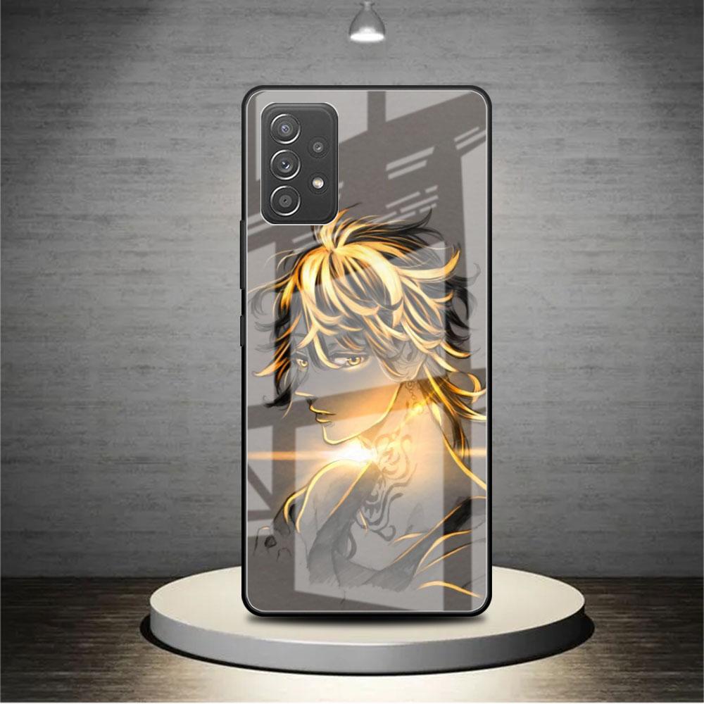 Glass Case For Samsung Galaxy A52 A71 A50 A51 A70 A21s A31 A72 A10 A12 A30 A22 5G Phone Cover  Japanese Anime Tokyo Revengers
