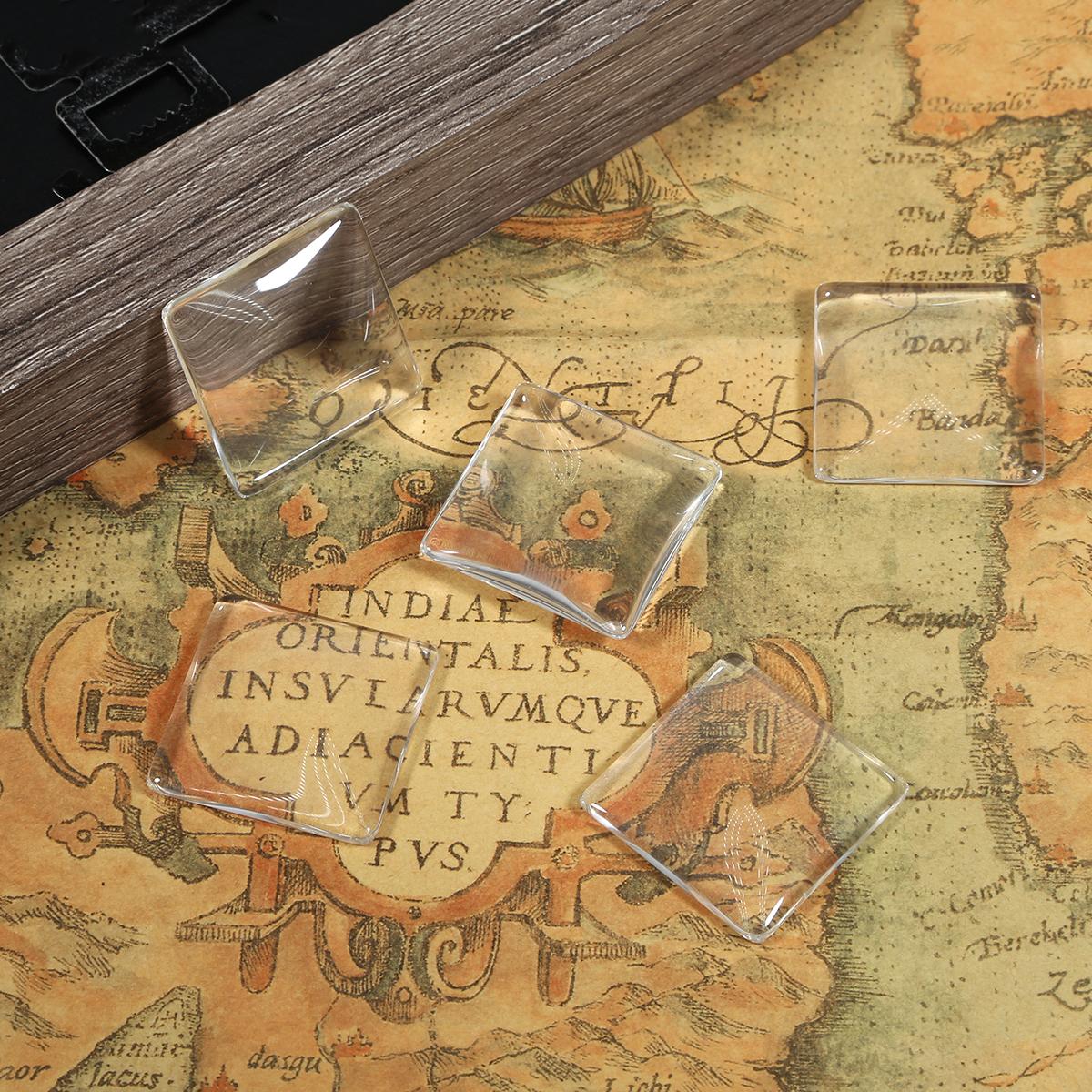 

Виберіть розмір Квадратної форми Прозорий скляний кабошон з плоскою задньою стороною для виготовлення ювелірних виробів Кільця своїми руками Матеріали 30*30mm 10pcs прозорий