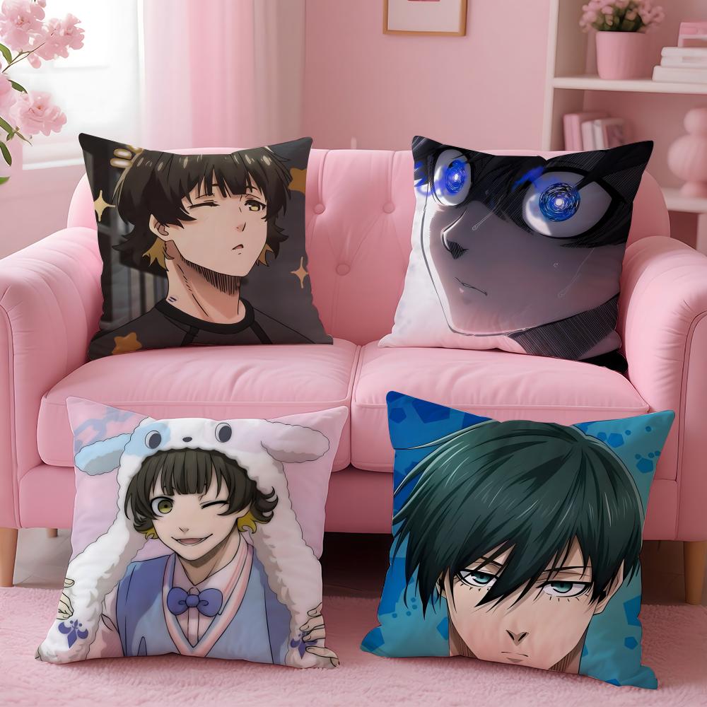Blue Lock Anime Cushion Cover 2-in-1 Reversible Plush Pillow Cover | Car/Sofa/Bed | Perfect Gift
