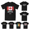 Miasto Montreal Kanada Flaga Kanady Koszulki Unisex z Nadrukiem Koszulka z Nadrukiem Quebec Koszulka Bawełniana Odzież z Nadrukiem
