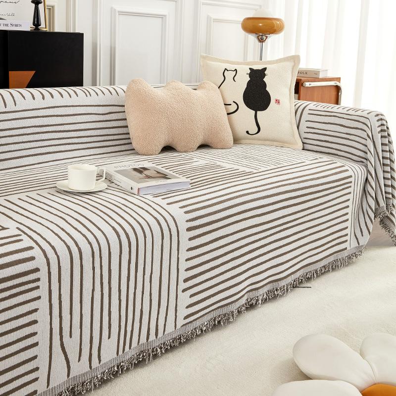 Narzuta na sofę w stylu INS Ręcznik Cztery pory roku Uniwersalny prosty Nowoczesny, odporny na zarysowania Narzuta na całą sofę Uniwersalny narzuta na sofę All-Inclusive