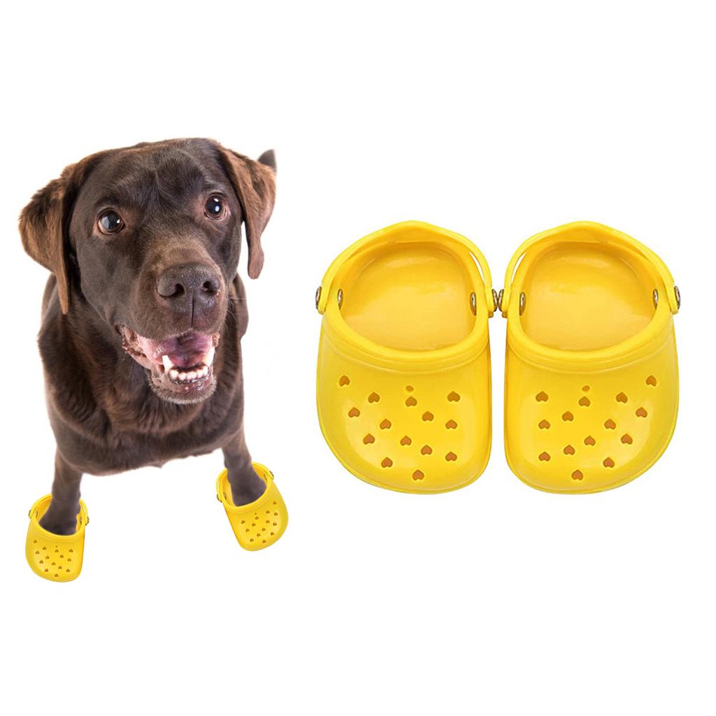 Giocattolo Masticabile per Cani Pantofole Traspiranti per Animali Domestici Calzature Antiscivolo per Cani di Taglia Grande Scarpe Bucate Color Caramella Scarpe per Cani Traspiranti in Rete Estive