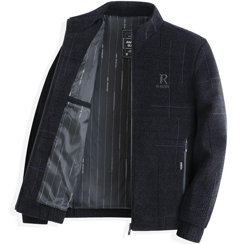 

Dad s Velvet-Lined Corduroy Jacket for Middle-aged and Elderly Men 3XL