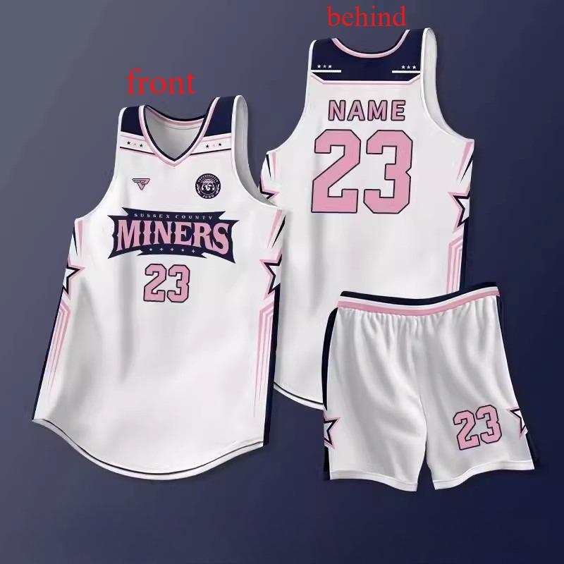 Basketball-Trainings- und Wettkampfanzug, personalisiertes amerikanisches schnelltrocknendes Trikot, Team-Kit