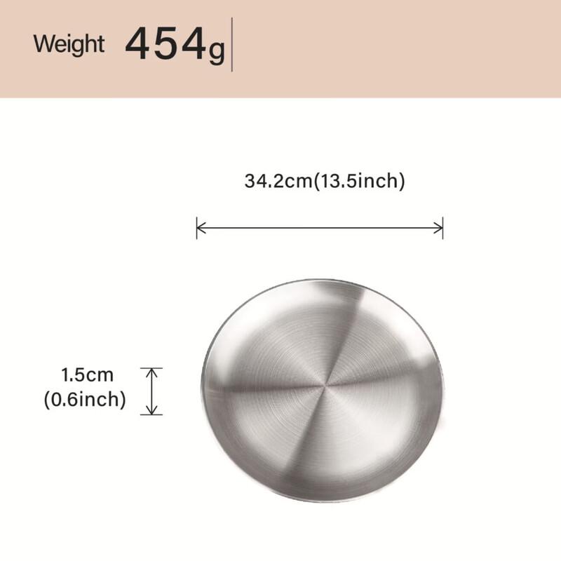 Abay Stainless Steel Multi-purpose Serving Plate