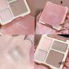 Powder Highlighter Bronzer Palette Contour Shading Contouring Face Matte Cosmetics Facial Makeup 4 Colors