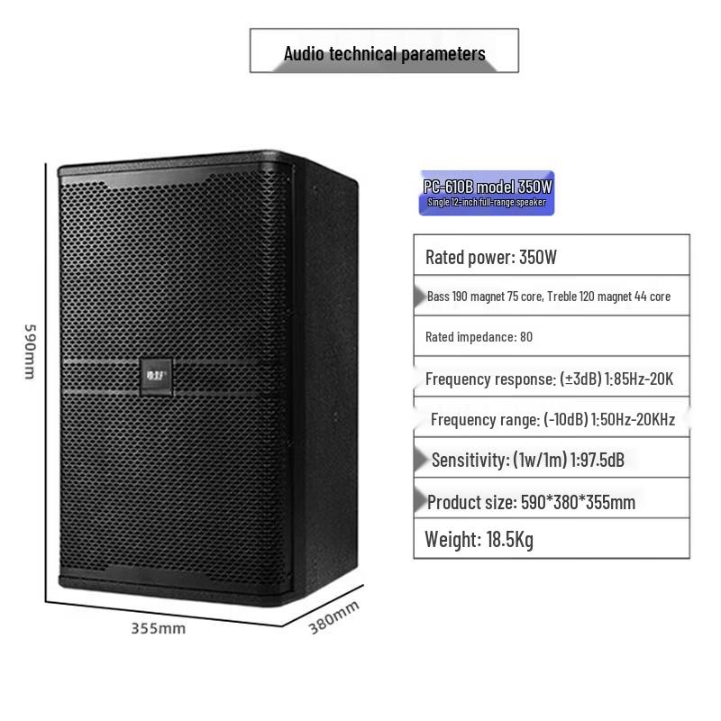 Weishu 12-inch Professional Passive Speaker