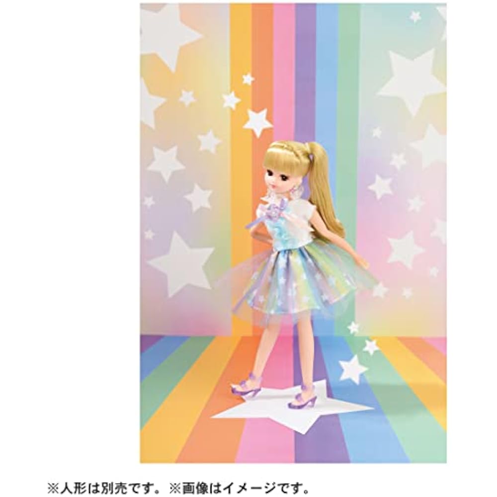 TAKARA TOMY (TAKARA TOMY) “Licca-chan Dress LW-02 Rainbow Shower” Dress Up Doll Playhouse Toy 3 Y...