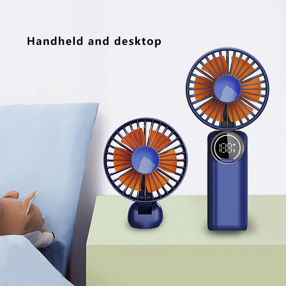 (Beige) z3 6 Snelheden Digitale Display Koelventilator Geluidsarm 180 Graden Draaibaar Handventilator