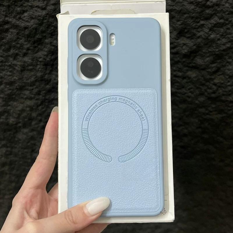 Чехол для iQOO Neo11 Жесткий ПК Кожа PU Новый Магнитный Минималистичный Матовый Дофаминовый Ударопрочный Чехол для Телефона Для iQOO Neo 11 5G Оболочка vivo iQOO Neo11 (China) небесно-голубой