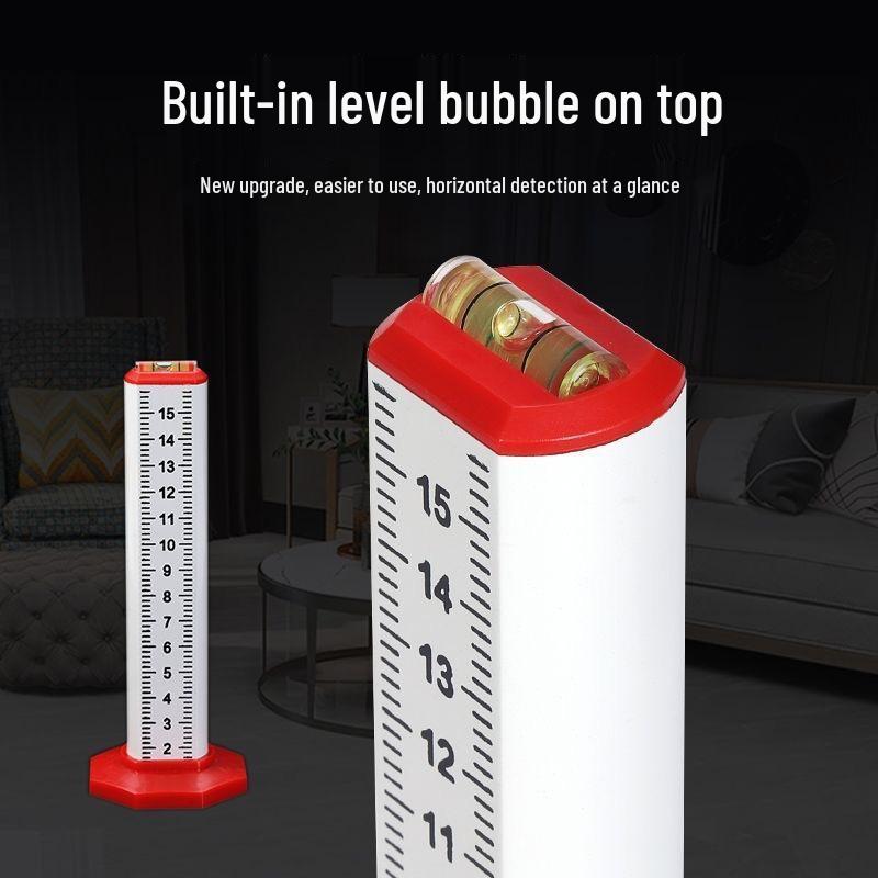Dual-Sided High Precision Leveling Ruler for Tiling and Positioning