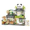 City Tea House Building Blocks Set Blocks Craft Toys DIY Toys Car Decoration Crafts Animation Derivatives Children Toys