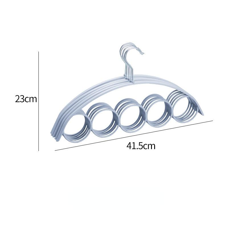 Shawl Scarf Hanger Belt Tie 5 Ring Rack Organizer Holder Hook Display Hanger 41*23cm