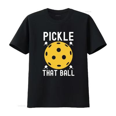 Pickle That Ball Dinking Pickleball Player Womens Summer Top Unique Design  T Shirt Vintage Washed Streetwear Soft Slightly